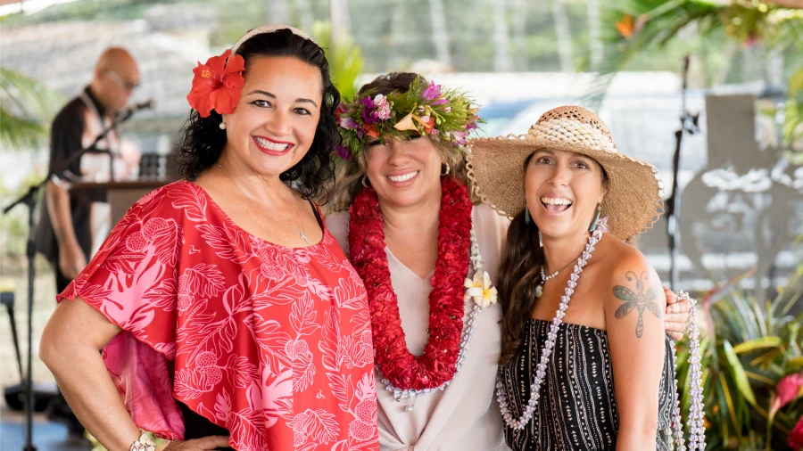 Sunday worship at Pukas under the tent